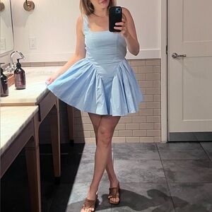 Cotton Candy Light Blue Mini Dress